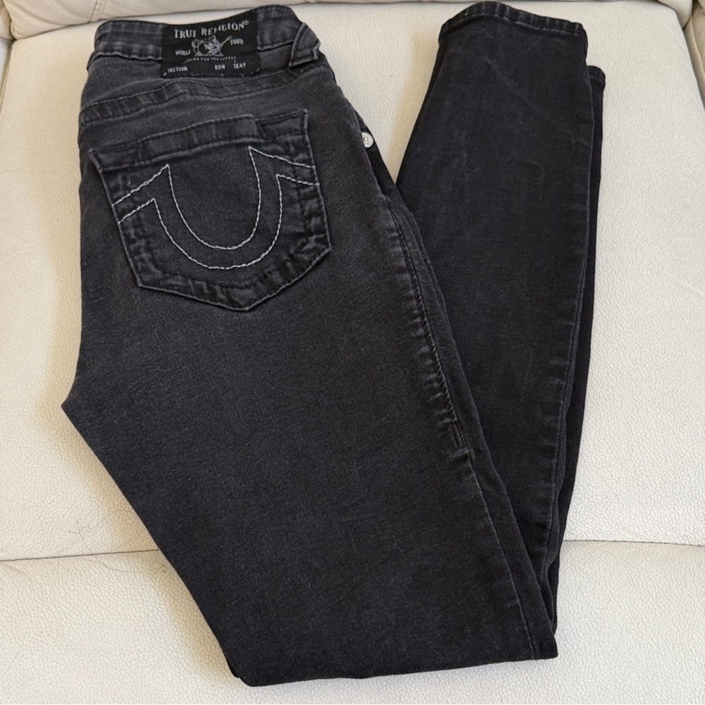 True Religion Women's Dark Gray Skinny Jeans